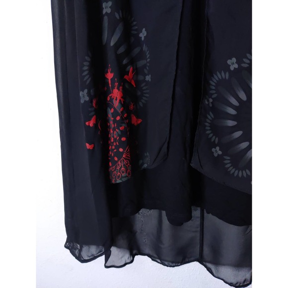 Elegant Black Sleeveless Dress - Picture 4 of 8